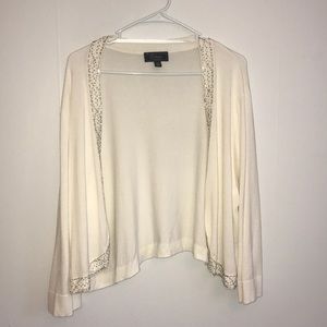 Dressbarn Cream-colored Cardigan